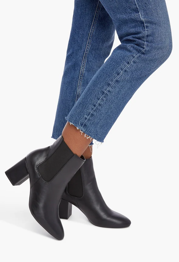 Amelia Block Heeled Bootie - Image 5