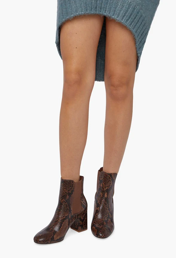 Amelia Block Heeled Bootie - Image 5