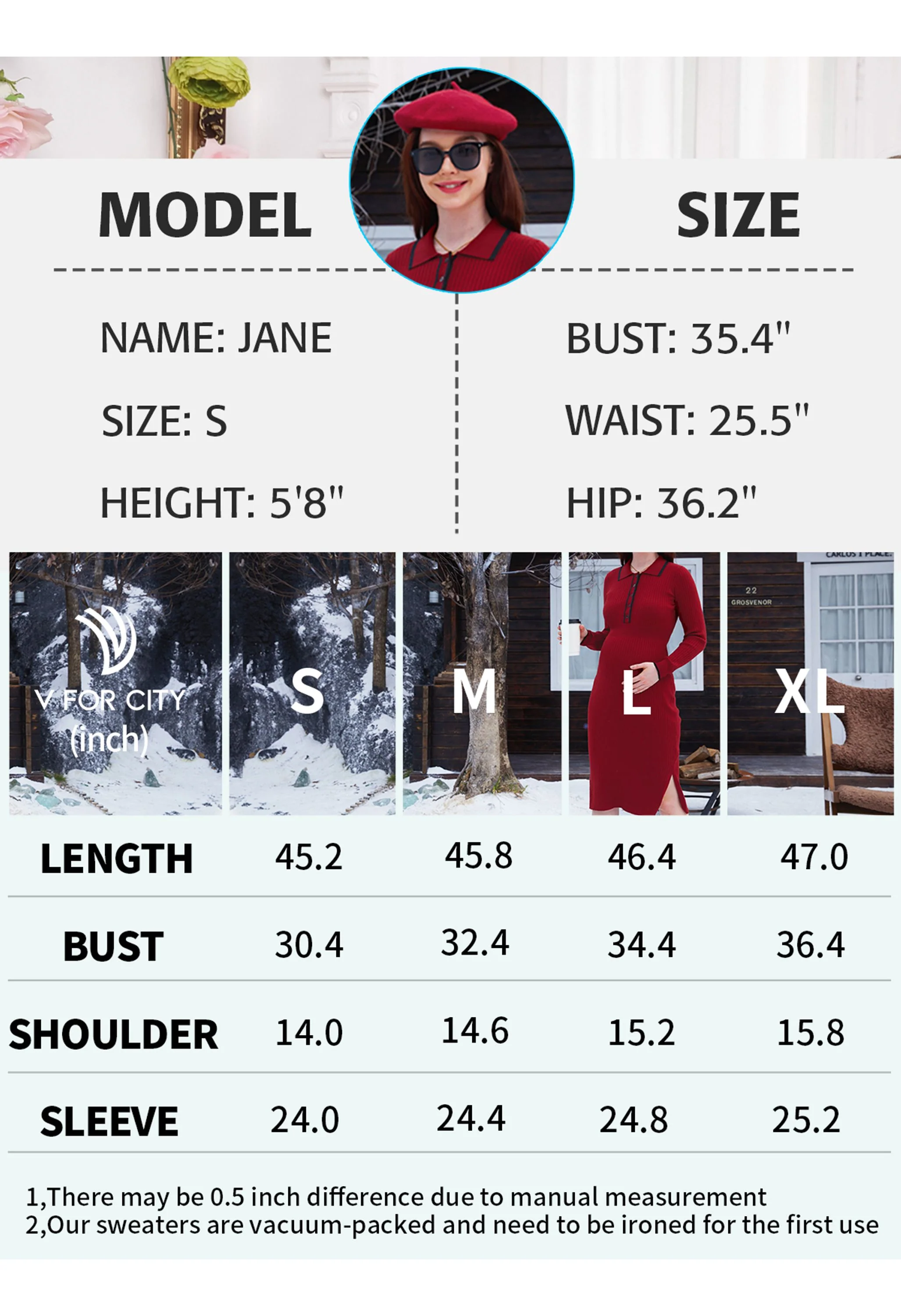 Women's Maternity Knitted Dress - Image 12