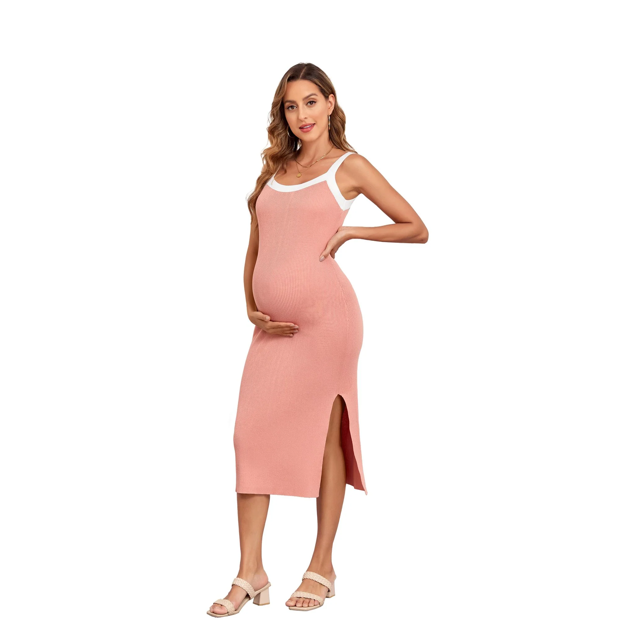 Women's Bodycon Pink Dress - Image 11