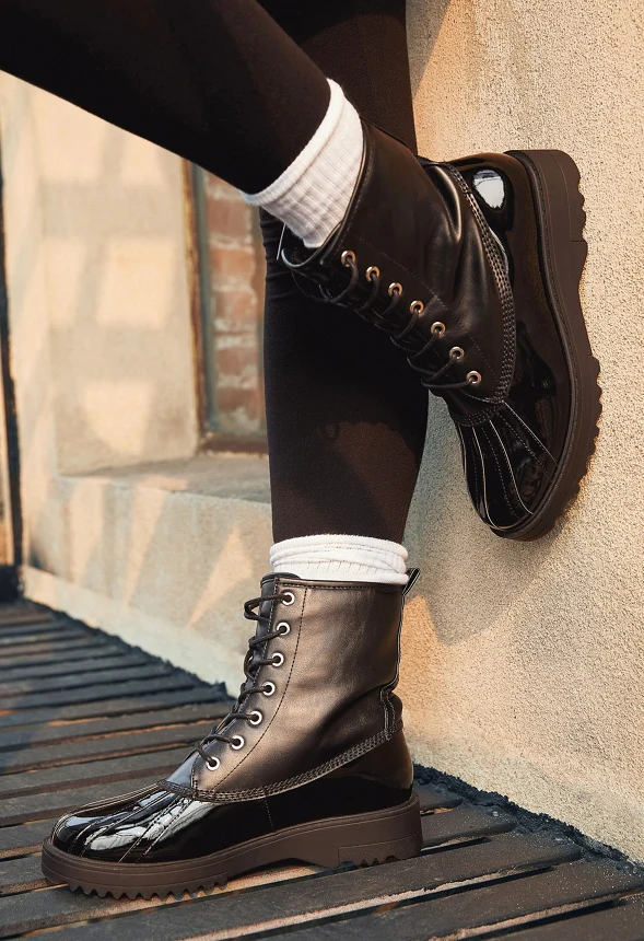Amy Lace-Up Duck Boot - Image 2