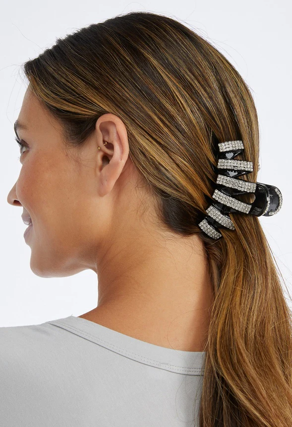 Anais Rhinestone Cupchain Hair Claw - Image 2