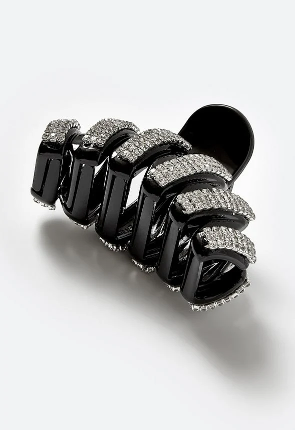Anais Rhinestone Cupchain Hair Claw - Image 3