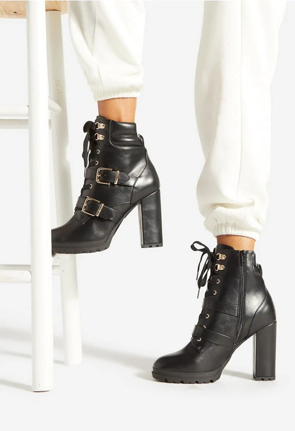 Analisa Block Heeled Bootie - Image 2