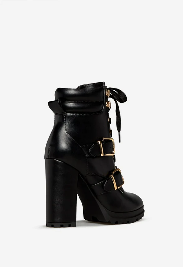 Analisa Block Heeled Bootie - Image 4