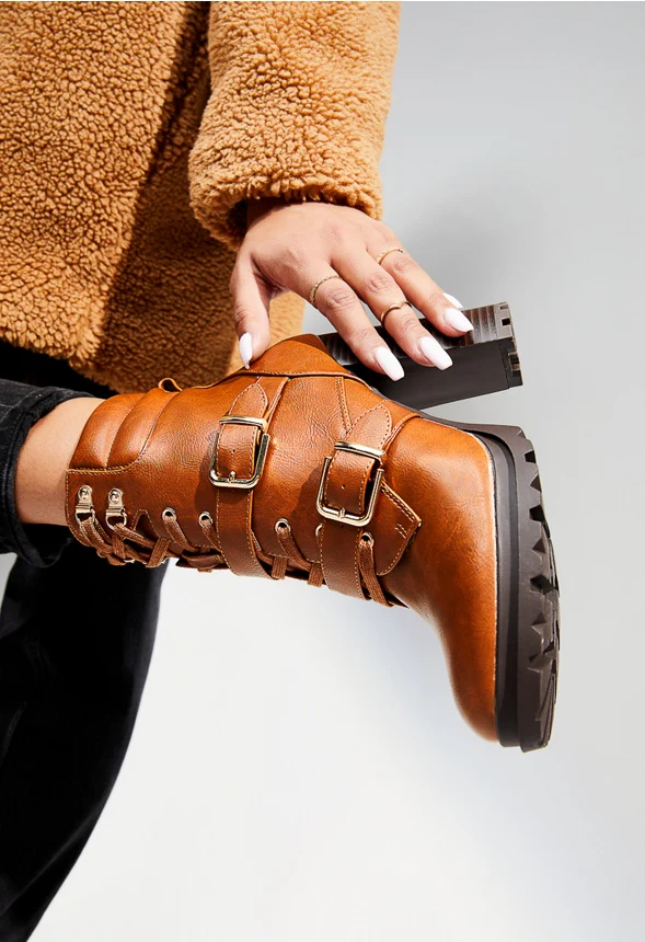 Analisa Block Heeled Bootie - Image 2