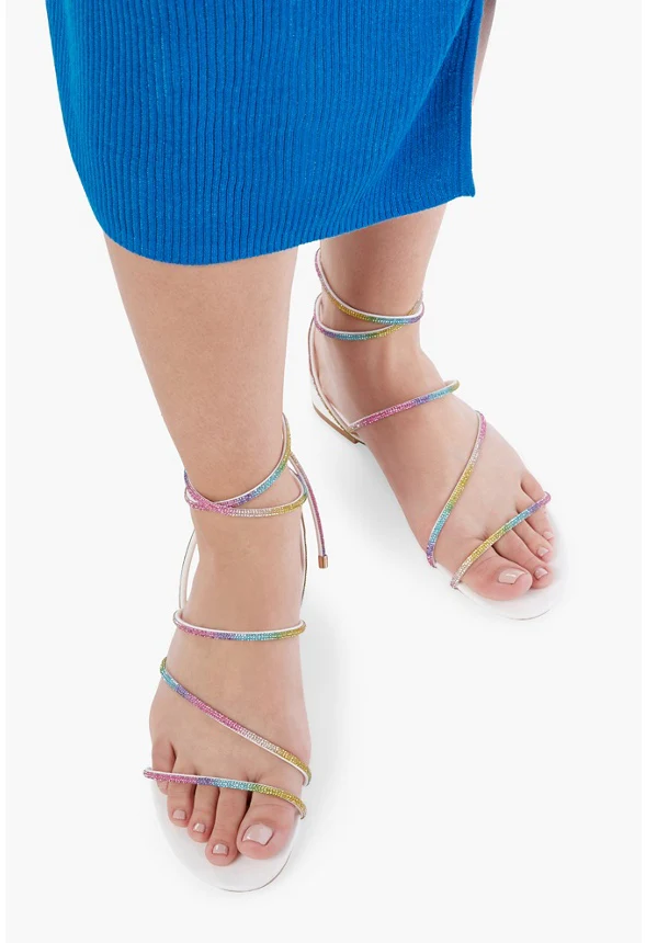 Angela Wrap Flat Sandal - Image 6