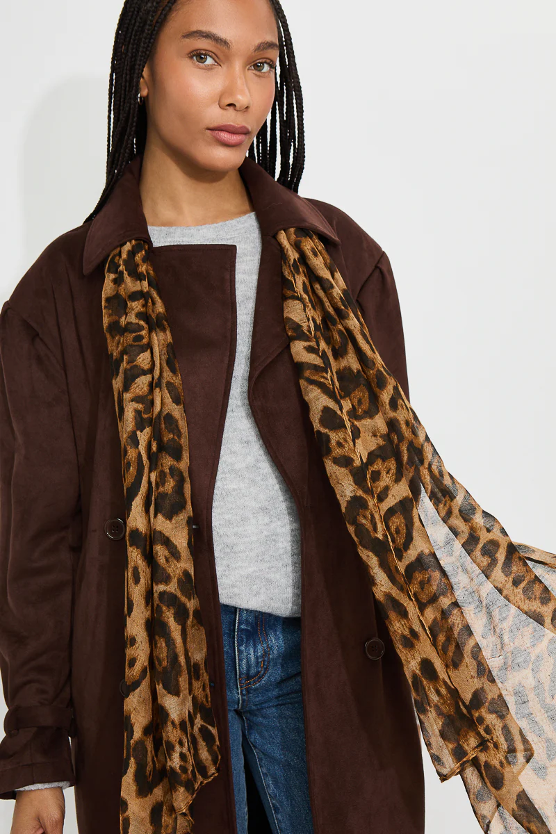 Animal Design Woven Scarf - Image 2