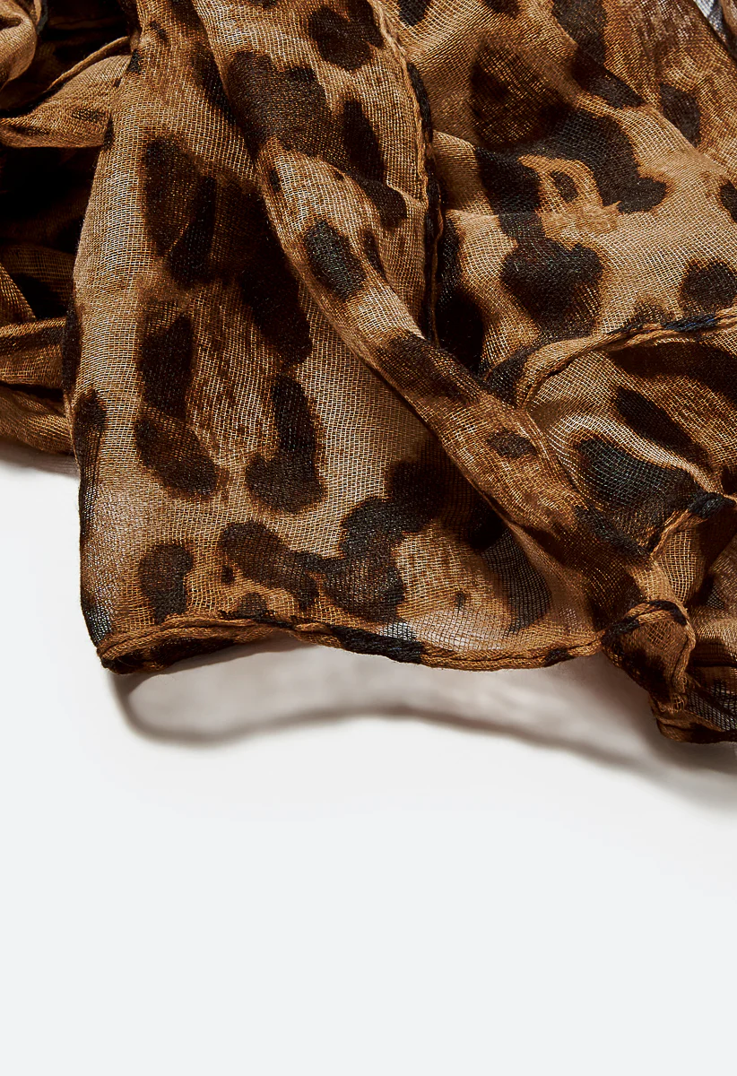 Animal Design Woven Scarf - Image 3