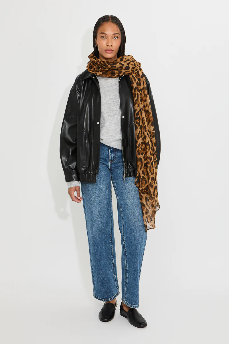 Animal Design Woven Scarf - Image 5