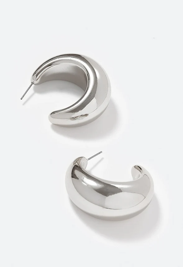 Aniya Chunky Hoop Earrings - Image 2