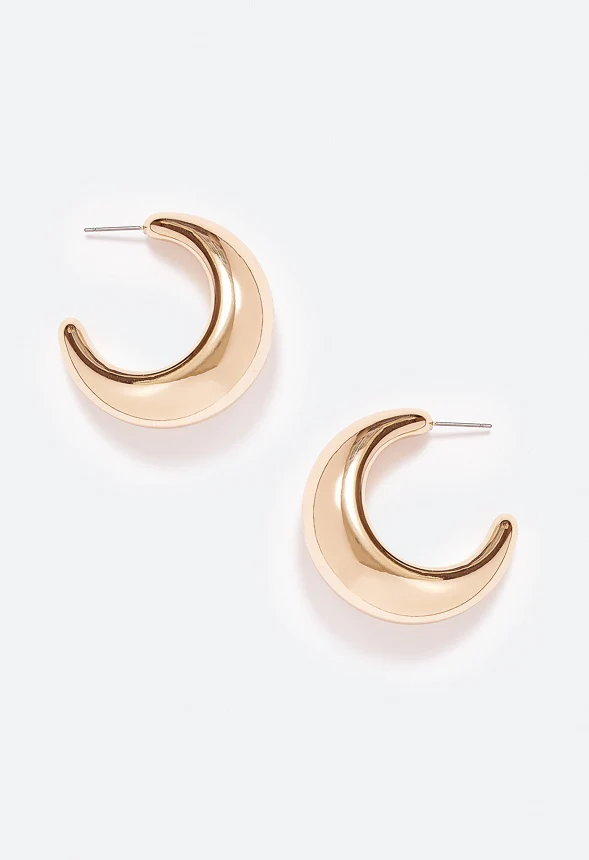 Aniya Chunky Hoop Earrings - Image 2