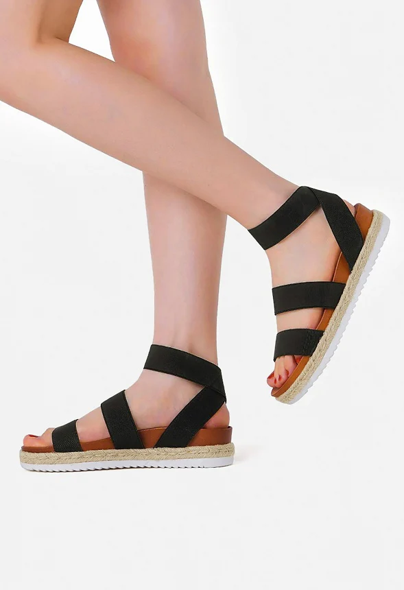 Ankle Strap Espadrille Platform Wedge - Image 2