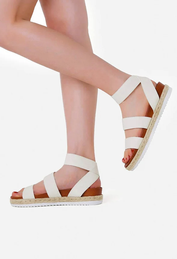 Ankle Strap Espadrille Platform Wedge - Image 2