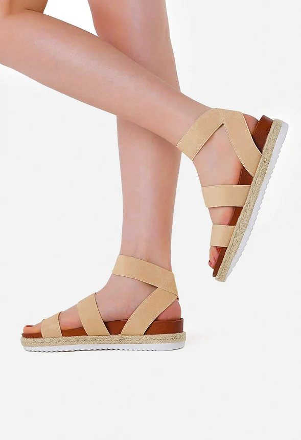 Ankle Strap Espadrille Platform Wedge - Image 2