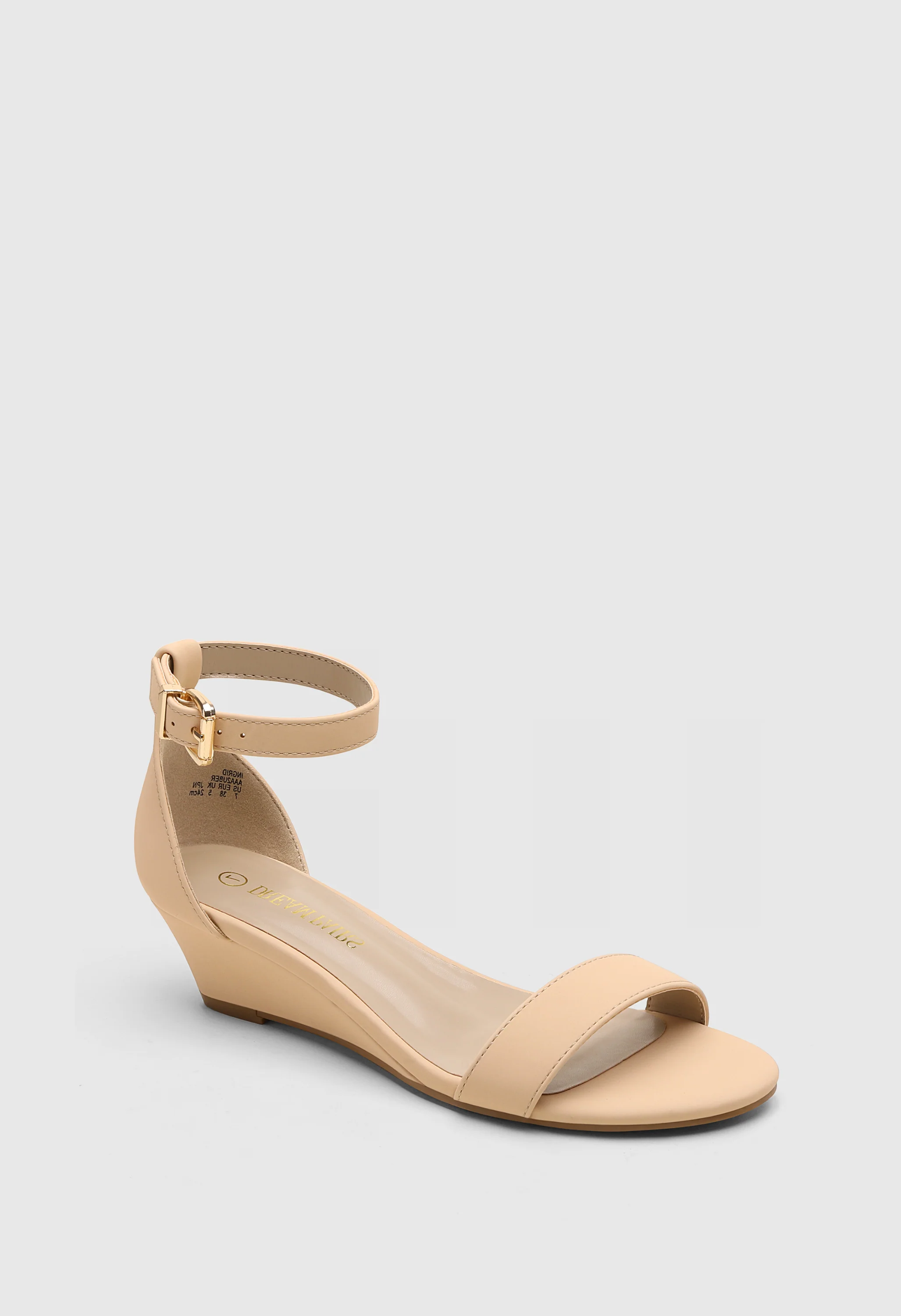 Ankle Strap Low Heel Wedge Sandal - Image 2