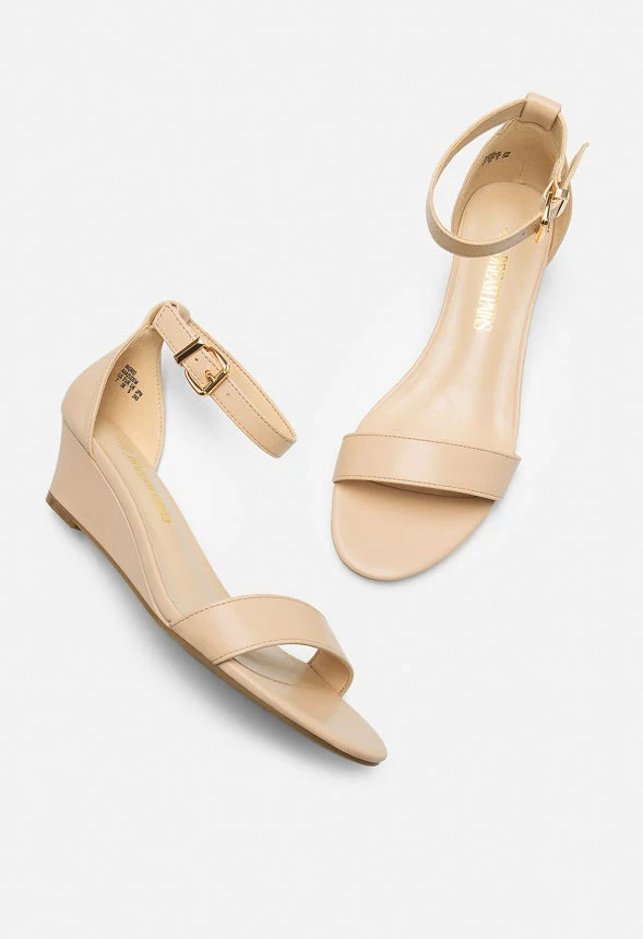 Ankle Strap Low Heel Wedge Sandal - Image 4