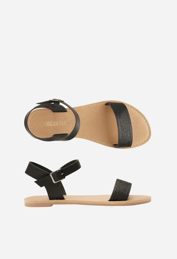 Ankle Strap Open Toe Flat Sandal - Image 3