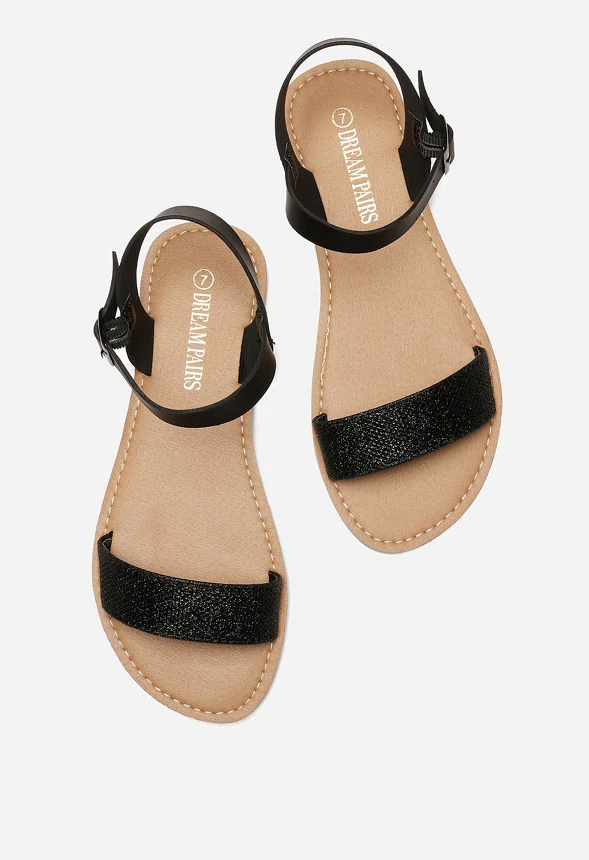 Ankle Strap Open Toe Flat Sandal - Image 4