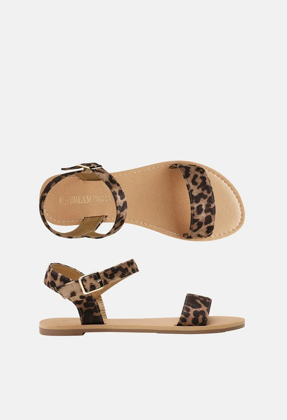Ankle Strap Open Toe Flat Sandal - Image 3