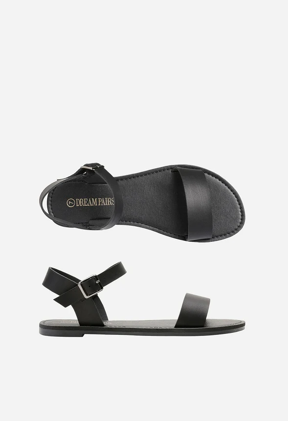 Ankle Strap Open Toe Flat Sandal - Image 4