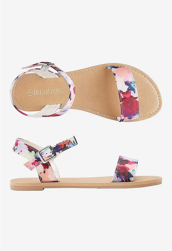 Ankle Strap Open Toe Flat Sandal - Image 3