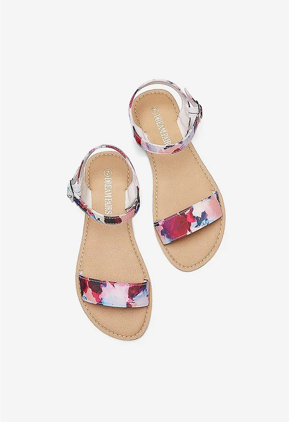 Ankle Strap Open Toe Flat Sandal - Image 4