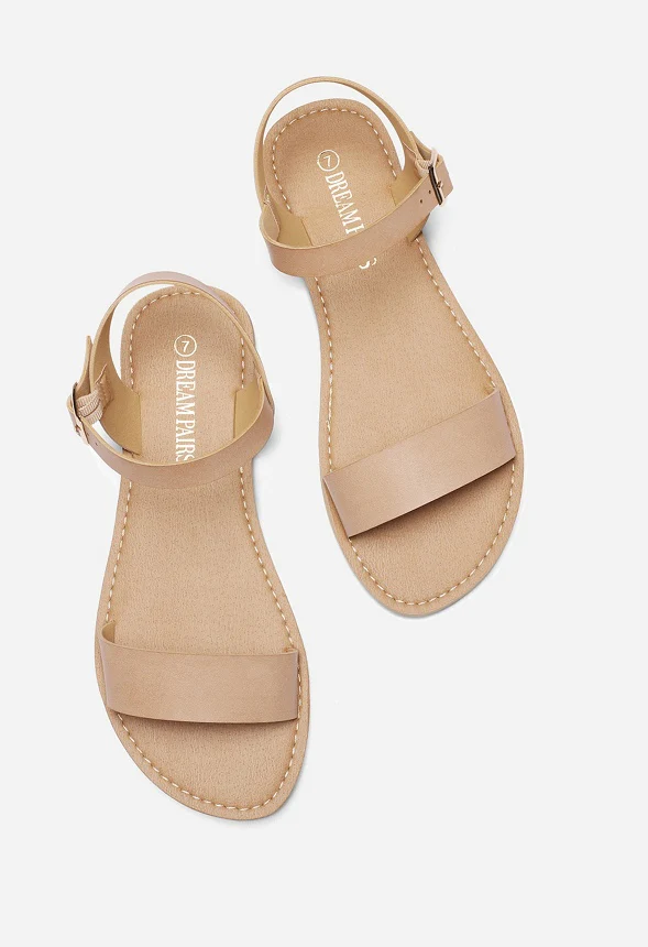 Ankle Strap Open Toe Flat Sandal - Image 3