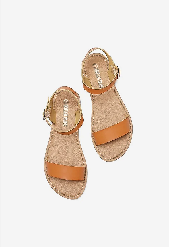 Ankle Strap Open Toe Flat Sandal - Image 4
