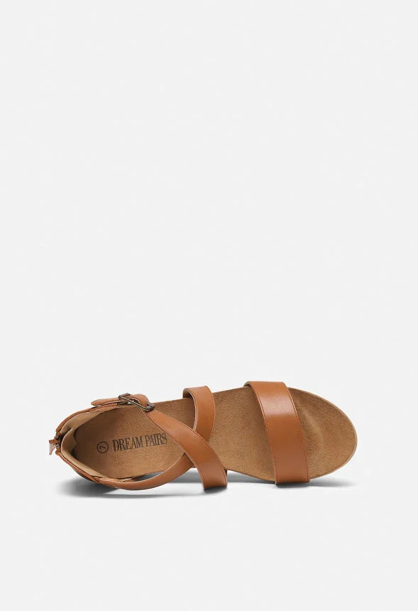 Ankle Strap Open-Toe Platform Wedge Sandal - Image 2