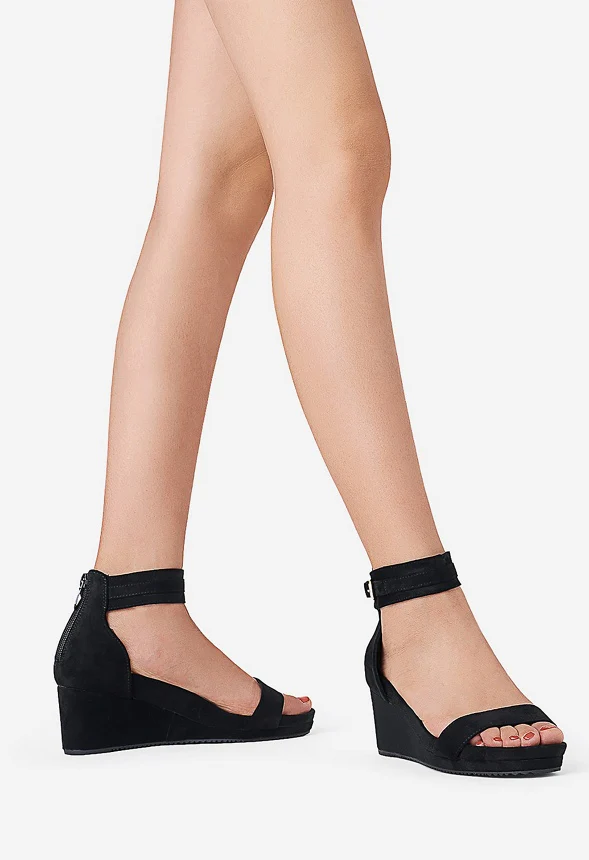 Ankle Strap Platform Wedge Heel Sandal - Image 2