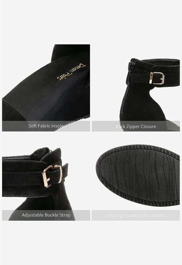 Ankle Strap Platform Wedge Heel Sandal - Image 3