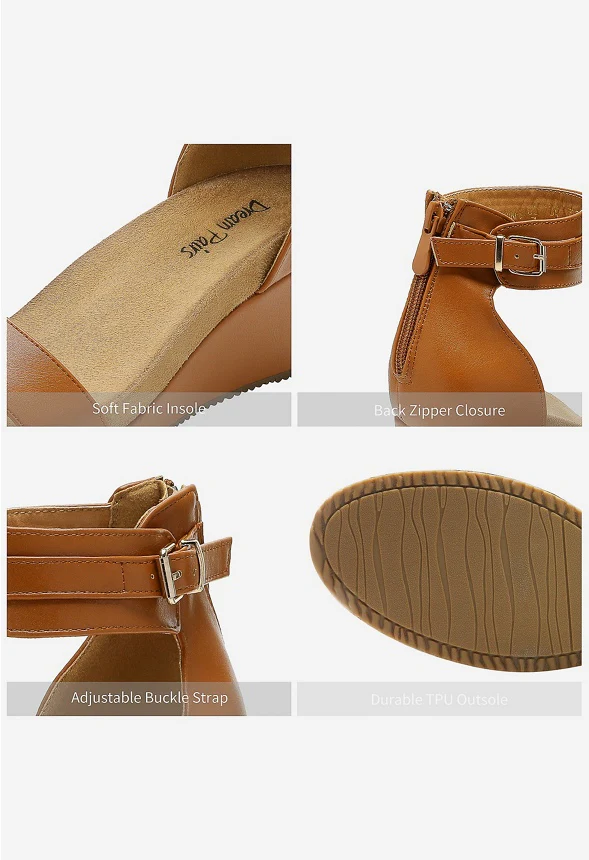 Ankle Strap Platform Wedge Heel Sandal - Image 5