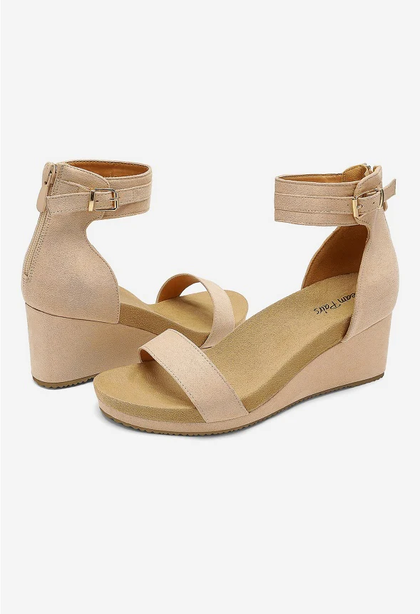 Ankle Strap Platform Wedge Heel Sandal - Image 2