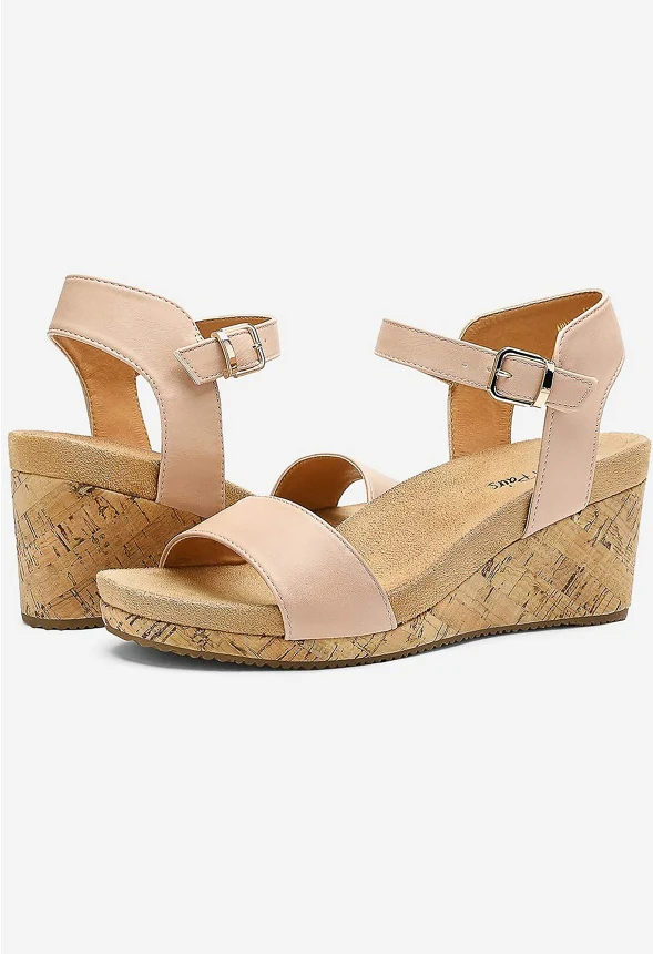 Ankle Strap Platform Wedge Heel Sandal - Image 4