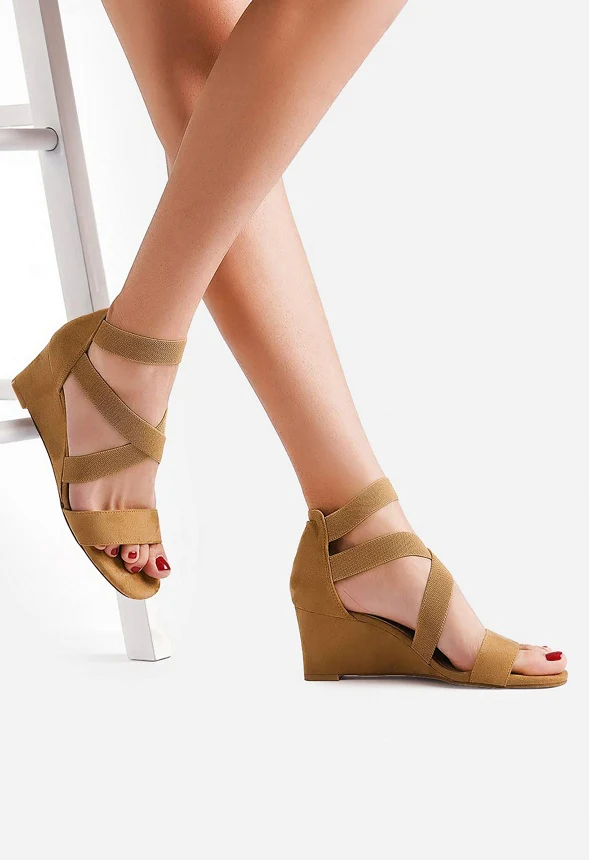 Ankle Strap Wedge Heel Sandal - Image 2