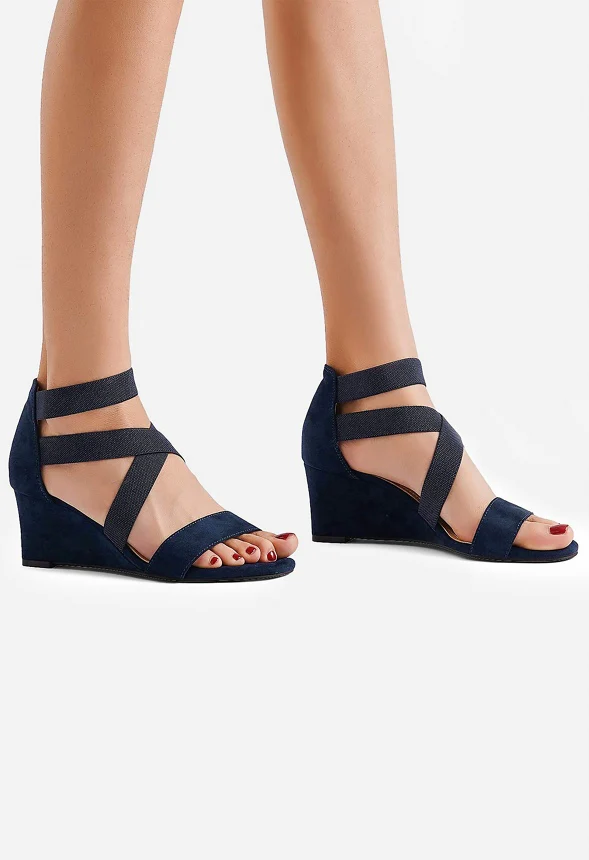 Ankle Strap Wedge Heel Sandal - Image 2