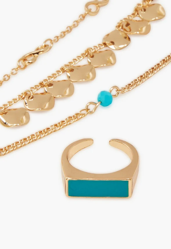 Anklet And Toe Ring Set - Image 2
