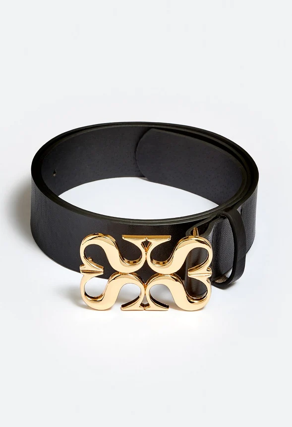 Ann Geometric Buckle Jeans Belt - Image 2