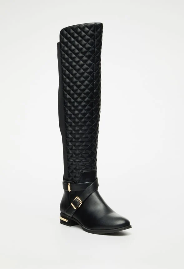 Annabeth Quilted Flat Boot - Image 3