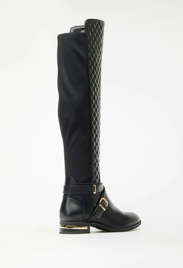 Annabeth Quilted Flat Boot - Image 4