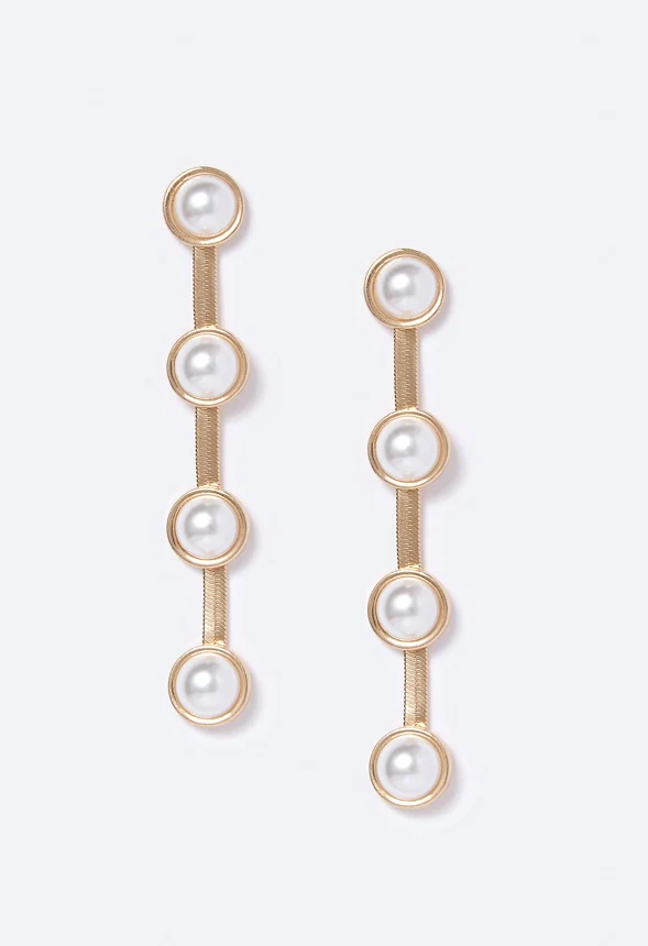 Anya Pearl Drop Earrings - Image 2