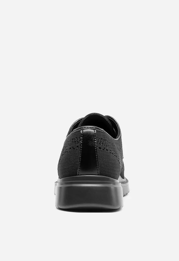 Men's Wide PU Leather Dress Sneakers - Image 4