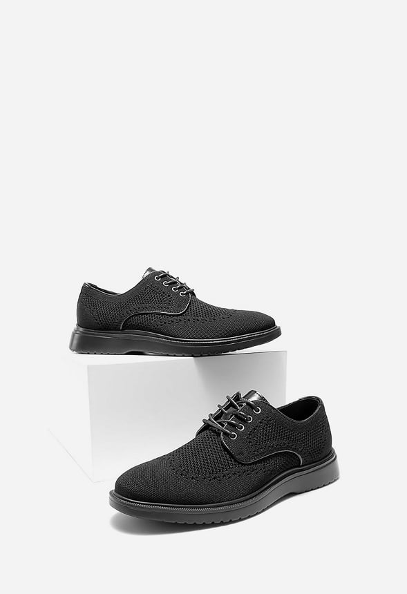 Men's Wide PU Leather Dress Sneakers - Image 5