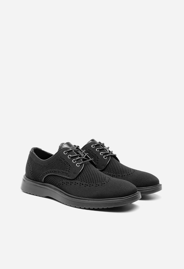 Men's Wide PU Leather Dress Sneakers - Image 6