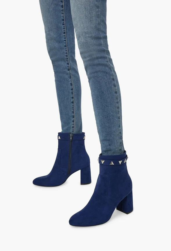 Aria Block Heeled Bootie - Image 5