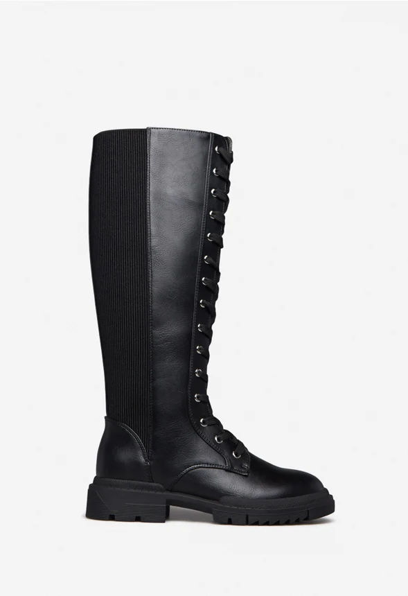 Arlette Lace-Up Flat Boot - Image 3