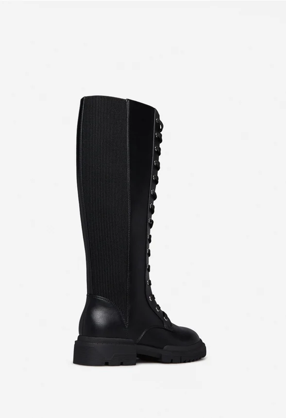 Arlette Lace-Up Flat Boot - Image 4