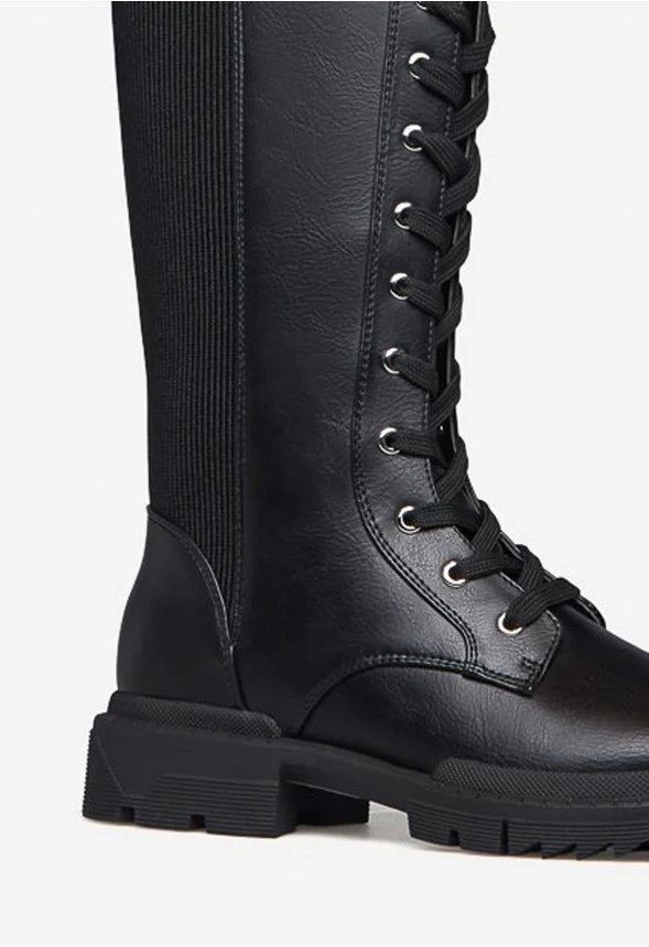 Arlette Lace-Up Flat Boot - Image 5
