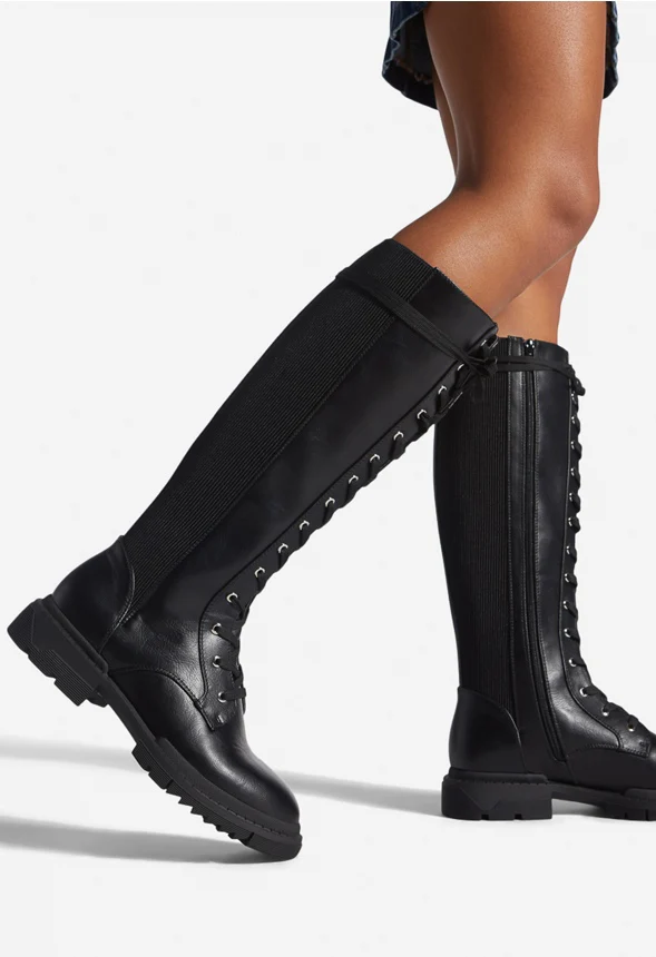 Arlette Lace-Up Flat Boot - Image 6